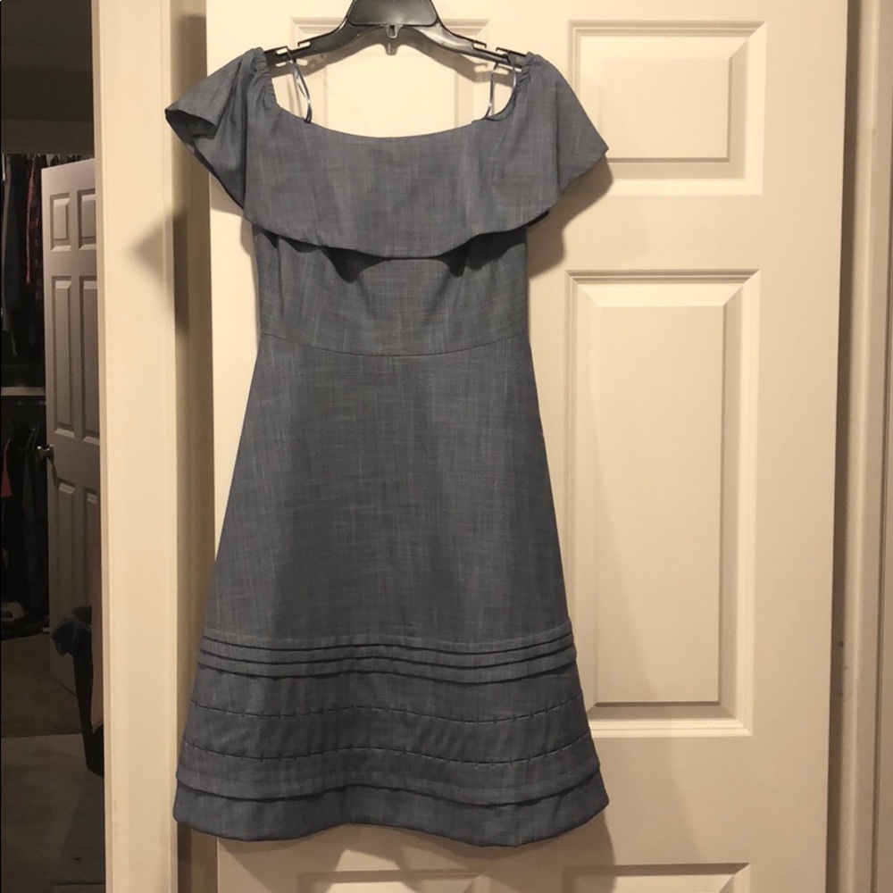 Banana Republic off-shoulder chambray dress
